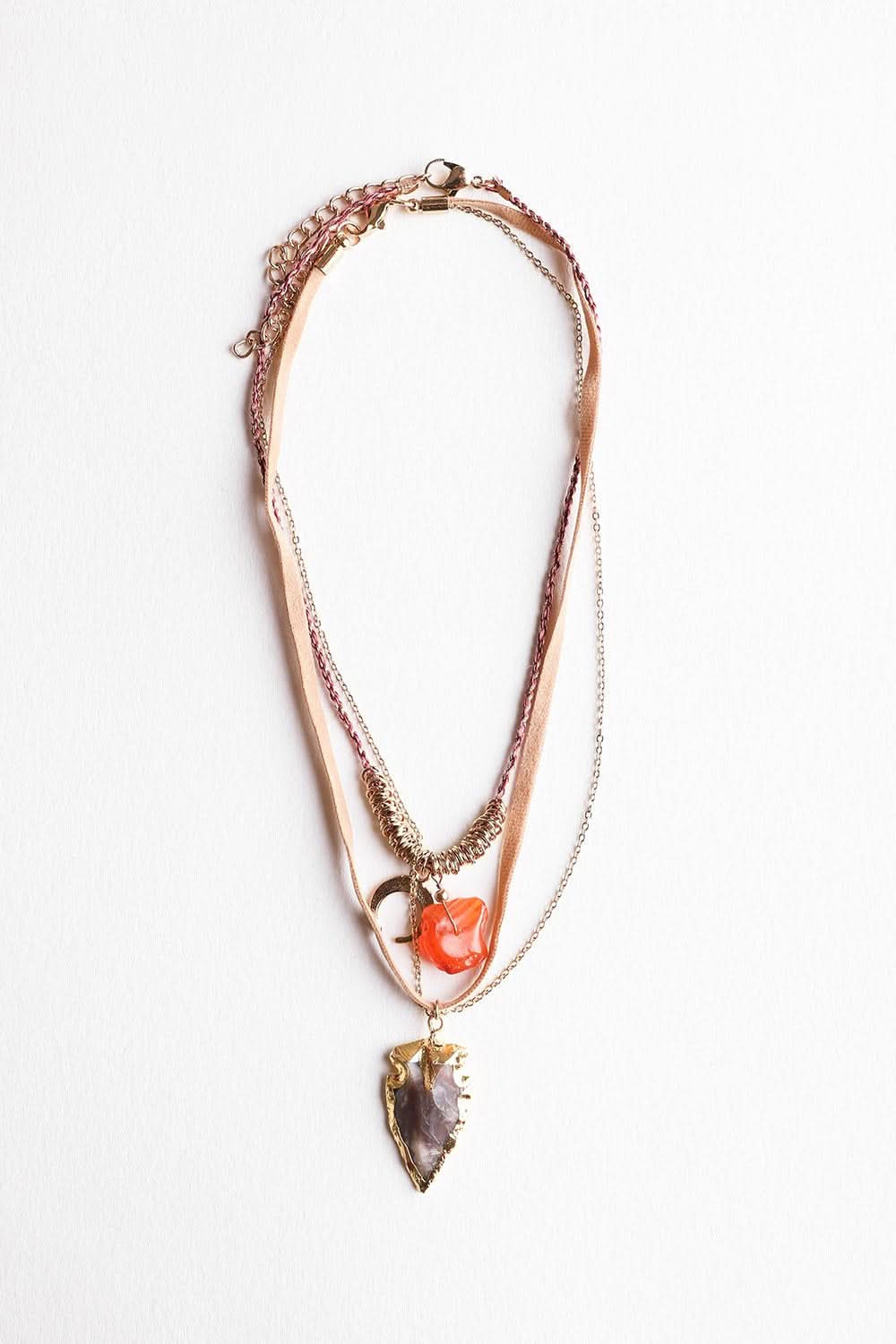 Exquisite Carnelian Gem Necklace
