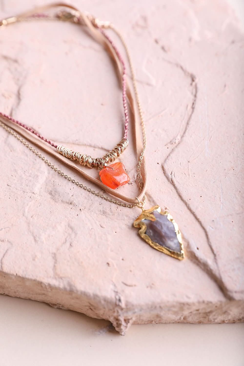 Exquisite Carnelian Gem Necklace