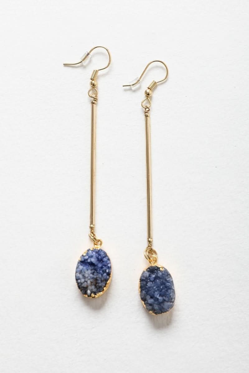 Sophisticated Gemstone Drop Earrings