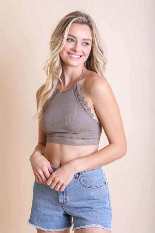 Elegant High Neck Bralette
