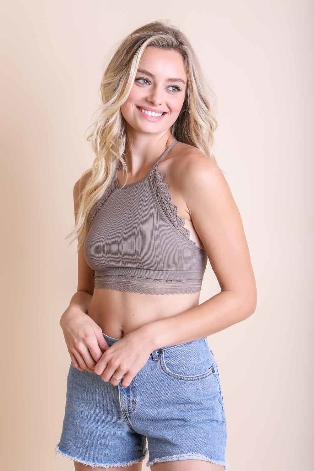 Elegant High Neck Bralette