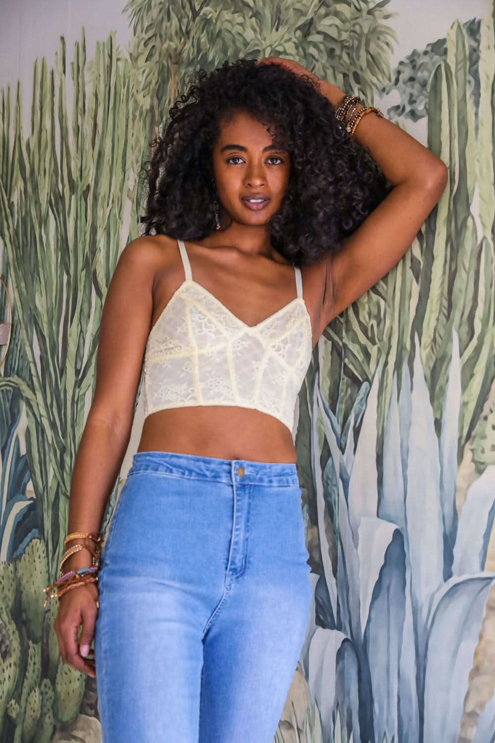 Elegant Lace Longline Bralette