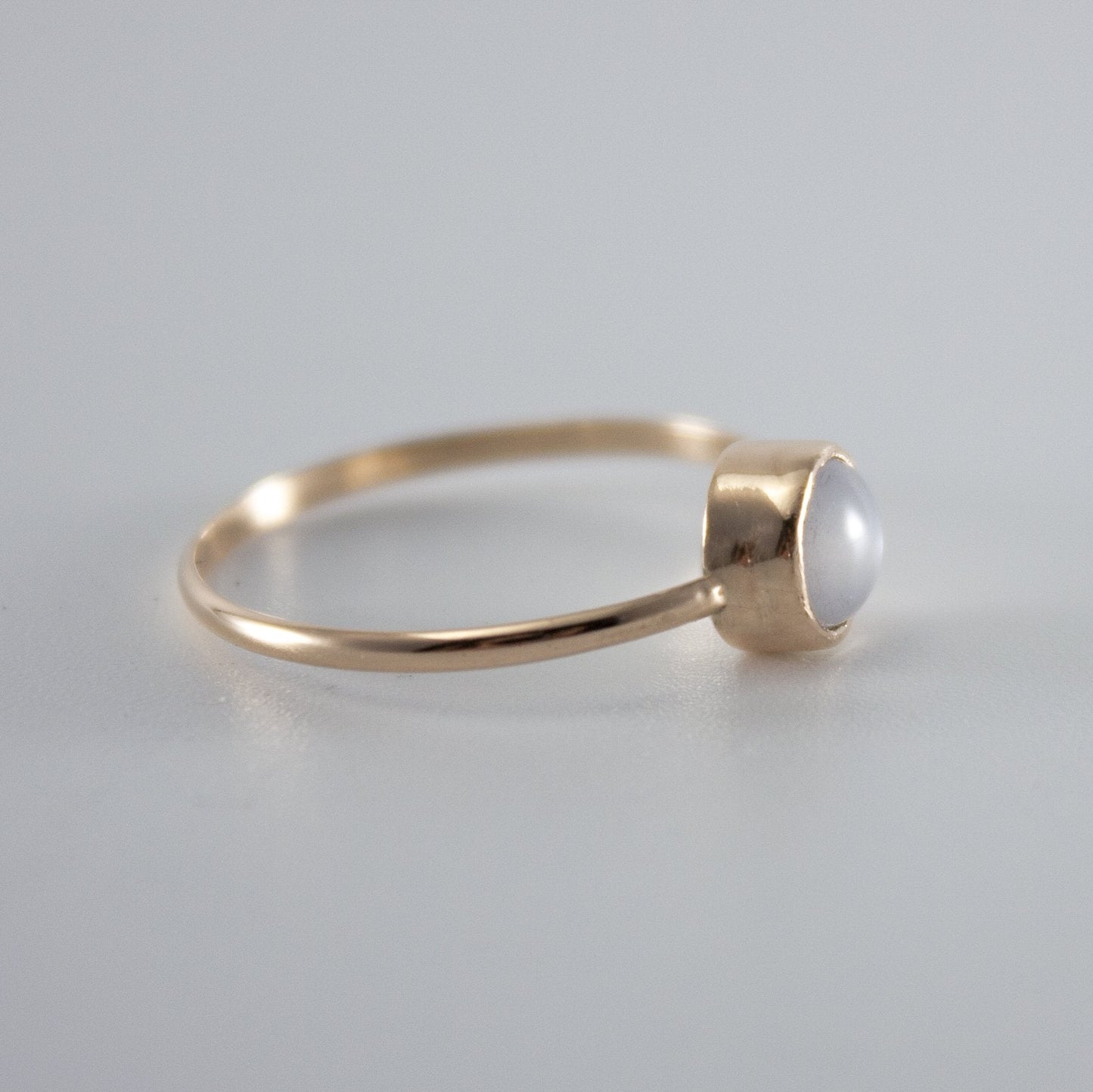 Luxe Dainty Moonstone Gold Ring