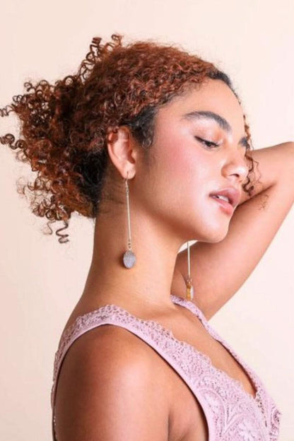 Sophisticated Gemstone Drop Earrings