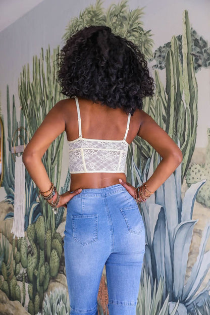 Elegant Lace Longline Bralette