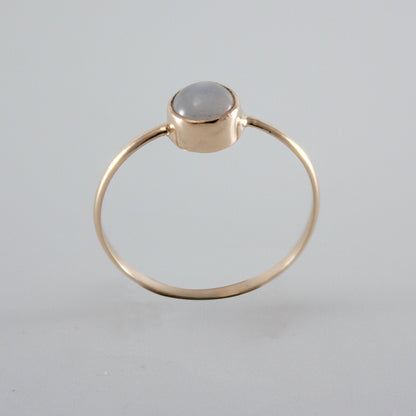 Luxe Dainty Moonstone Gold Ring