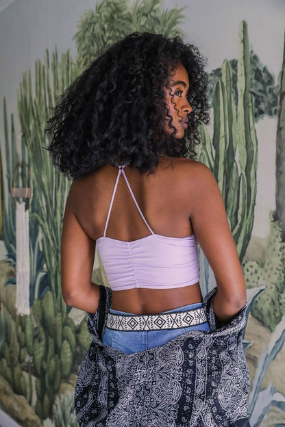 Elegant Ruched Bralette for Layering